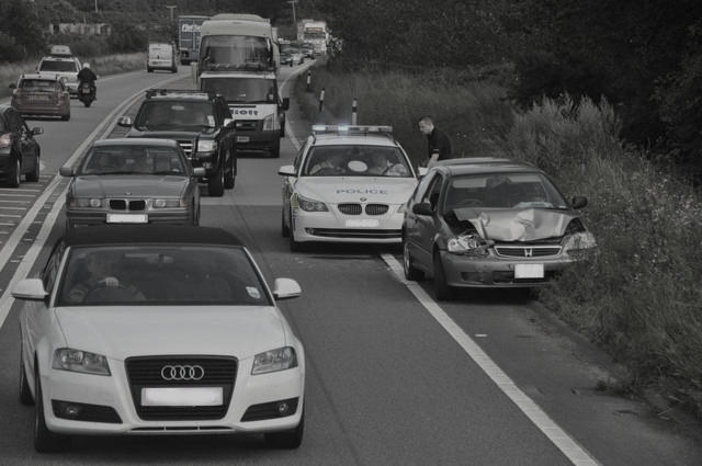 Car Involved in a Crash